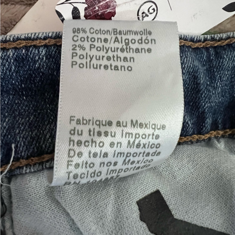 NWT AG Stevie High-Rise Straight Jeans Anthropologie Size 26 color FELICITY - Picture 6 of 12